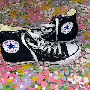 High Top Black and White Converse